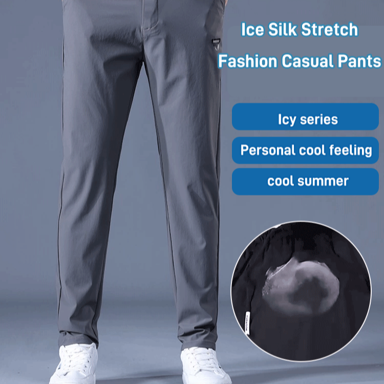 Elastic Straight Leg Casual Pants - Clearance Sale Countdown, Don't Miss Out! 🚨🔥