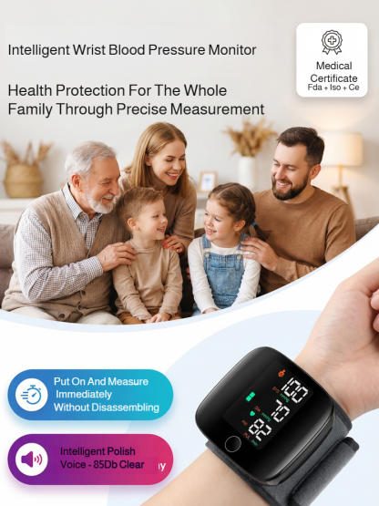 🧐 Painless blood pressure and blood sugar measurement in 30 seconds, German technology on your wrist. Limited stock available!