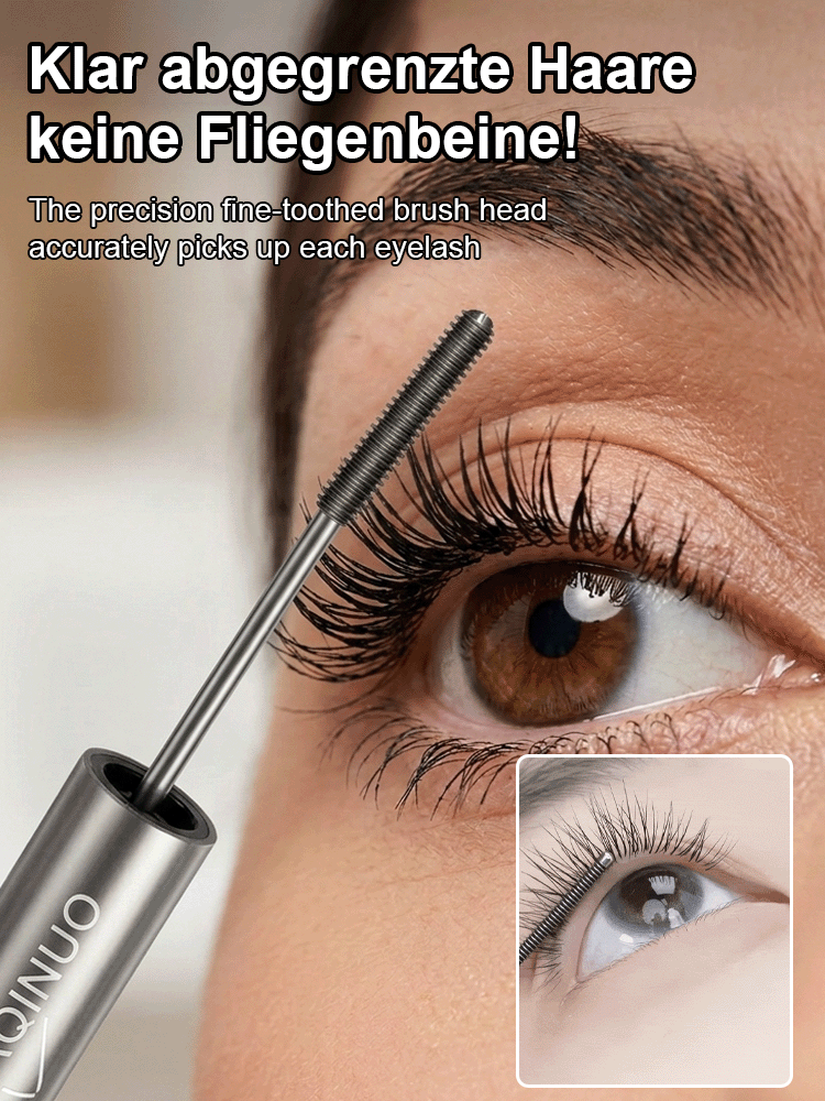 Waterproof, well-defined, naturally voluminous mascara
