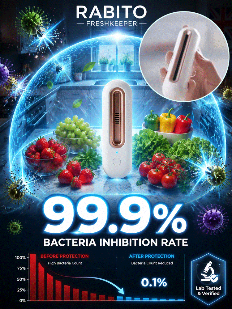 🚀 Active Oxygen Deodorizer: 1 click to double freshness, No more smelly fridge!