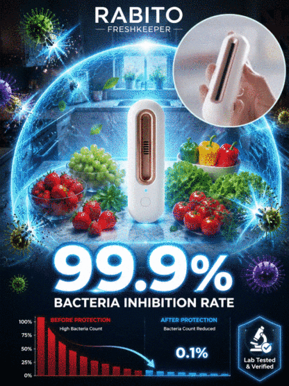 🚀 Active Oxygen Deodorizer: 1 click to double freshness, No more smelly fridge!