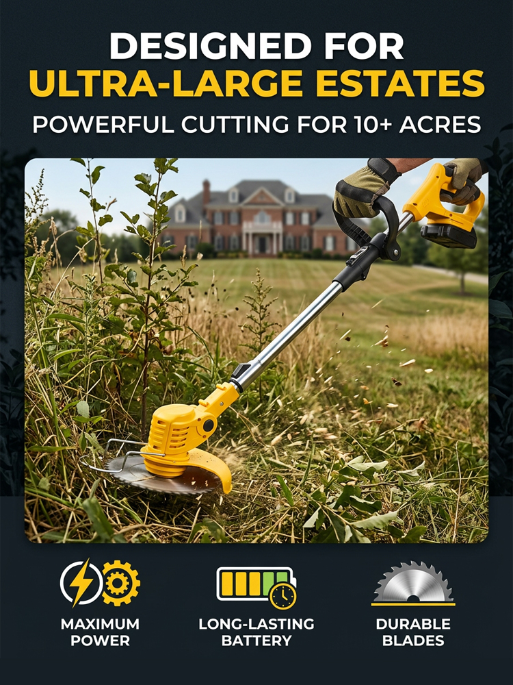 Stop Swapping Batteries. Mow Your Entire Estate with 3 Hours of Continuous Power.