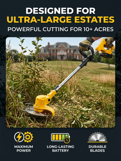 Stop Swapping Batteries. Mow Your Entire Estate with 3 Hours of Continuous Power.