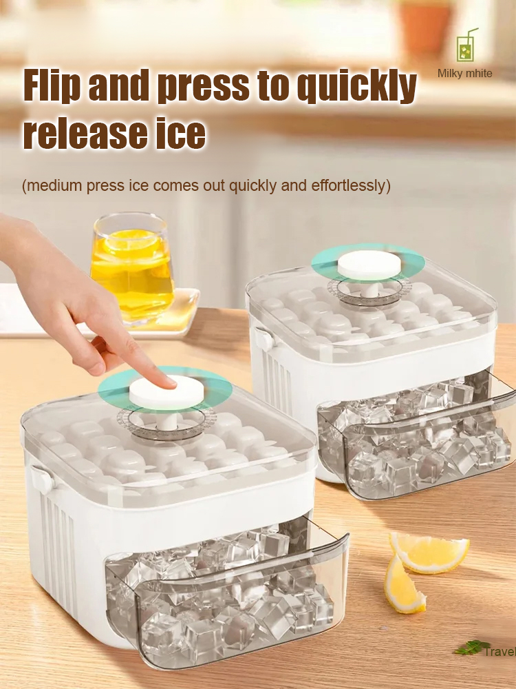 [The Ultimate Gadget for the Lazy] High-Capacity Ice Maker—No More Messy Hands!