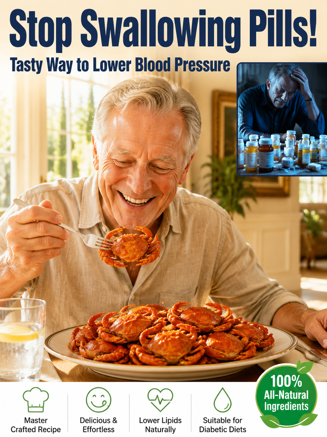 🚀 Geographic-Origin Crab: 1-bite to instant cellular vitality, No more fake seafood!