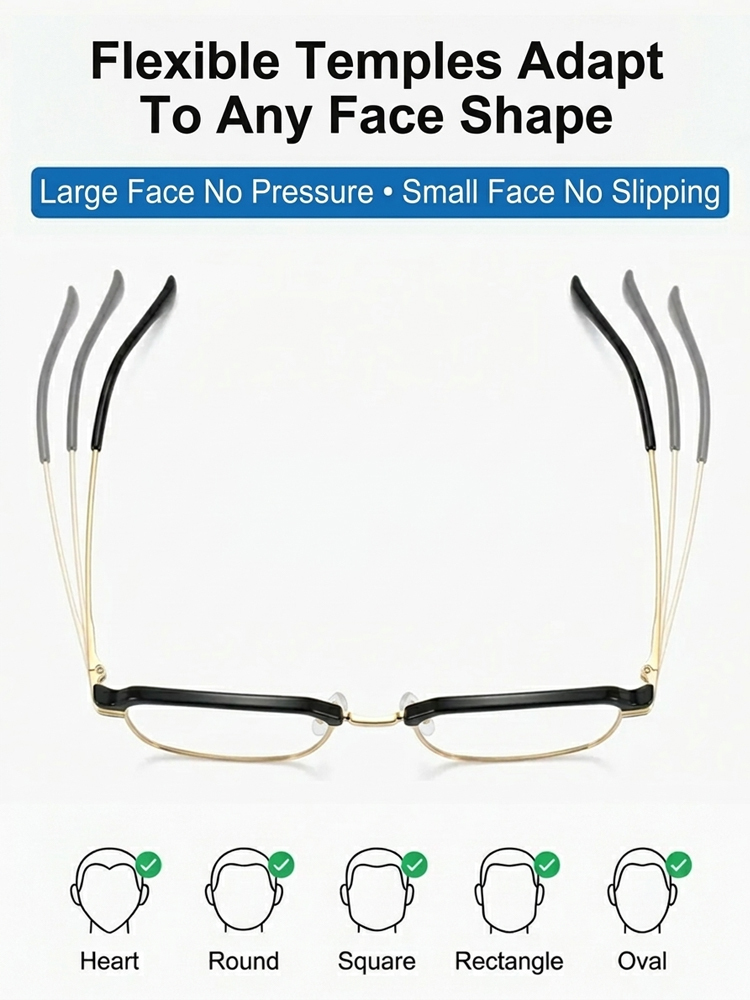 💎【Say Goodbye to Expensive Treatment Costs】Intelligent Zoom Progressive Lenses | Auto-focus for Myopia and Hyperopia | Four-in-one function, including sunglasses and blue light filtering lenses