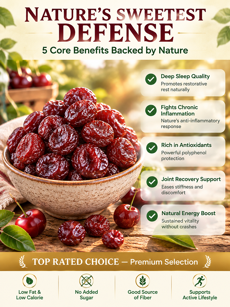[Say Goodbye to Joint Aches and Swelling] Premium Montmorency Dried Cherries
