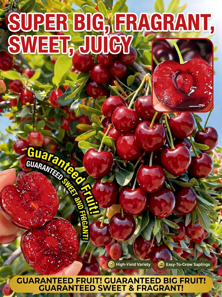 Non-GMO cherry seedlings, shipped with original soil🌍, 100% survival rate💯!
