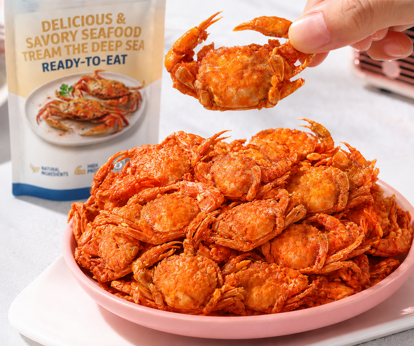 🚀 Geographic-Origin Crab: 1-bite to instant cellular vitality, No more fake seafood!