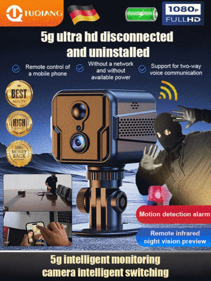 💰 No Wi-Fi required, no wiring needed—absolutely no monthly fees for life. 🚀 An invisible, wireless, high-definition security camera.