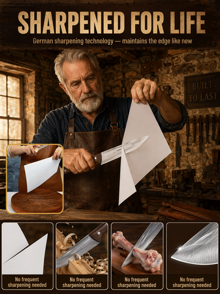 Aerospace-grade alloy blades ensure 20 years of lasting sharpness. Slicing meat is as easy as cutting tofu.