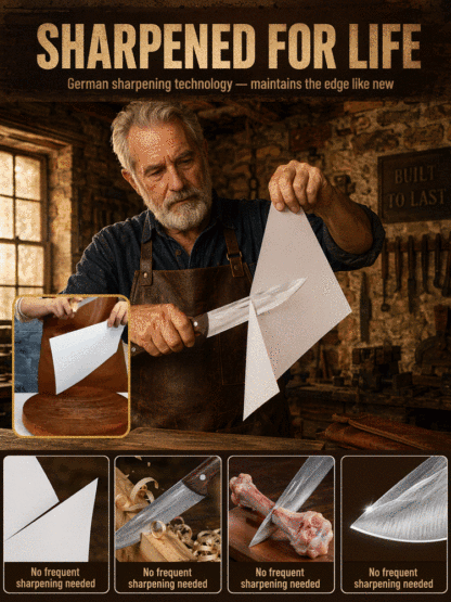Aerospace-grade alloy blades ensure 20 years of lasting sharpness. Slicing meat is as easy as cutting tofu.