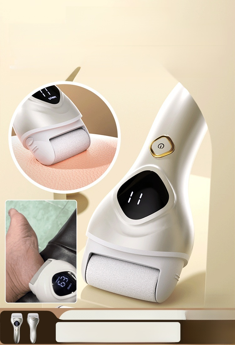 [ผิวเนียนนุ่มและกระจ่างใส] เครื่องขัดเท้าไฟฟ้าแบบ ล้างทำความสะอาดได้ รุ่น LCD