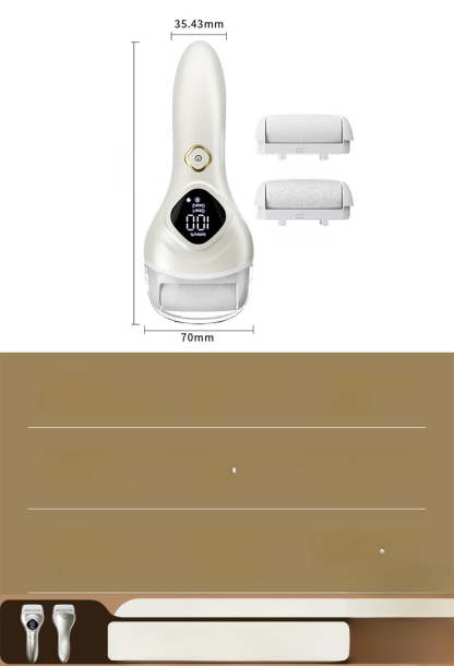 [ผิวเนียนนุ่มและกระจ่างใส] เครื่องขัดเท้าไฟฟ้าแบบ ล้างทำความสะอาดได้ รุ่น LCD