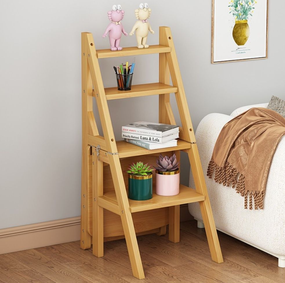 🪑🔜🪜 Dual-Purpose Step Stool: Chair & Ladder in One!