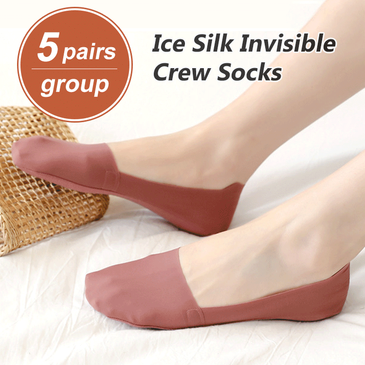 🔥Buy one get five free 🧦Invisible breathable boat socks ✅Silicone anti-slip, non-falling