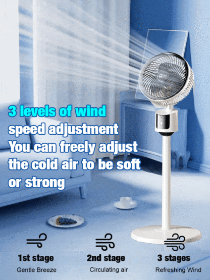 🏡🍹The air circulation fan can cool down a 100-square-meter room in just 30 seconds.