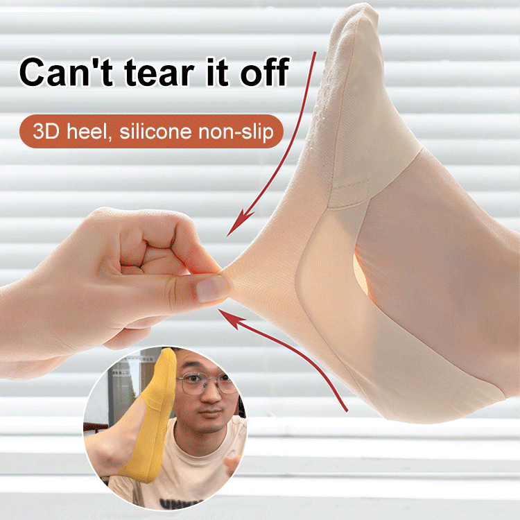 🔥Buy one get five free 🧦Invisible breathable boat socks ✅Silicone anti-slip, non-falling