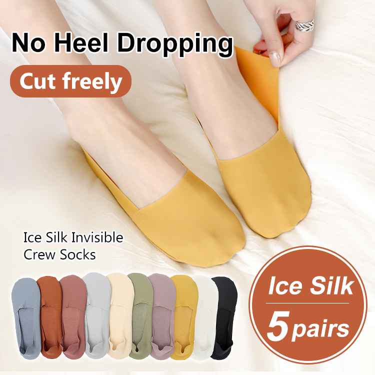 🔥Buy one get five free 🧦Invisible breathable boat socks ✅Silicone anti-slip, non-falling