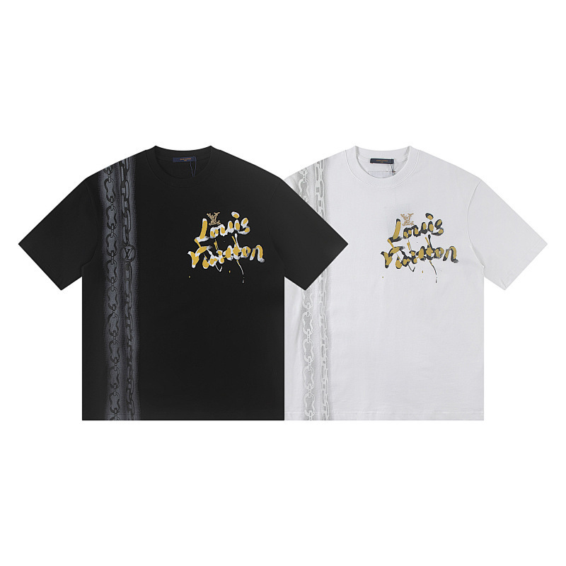 LOUIS VUITTON プリント入りクルーネックTシャツ
