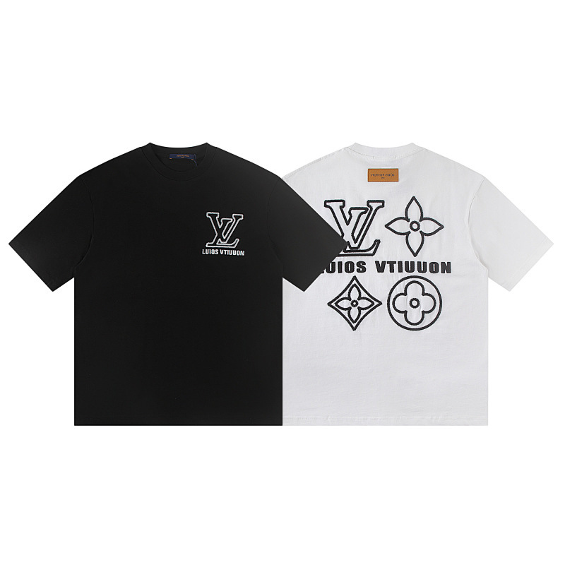 LOUIS VUITTON 刺繍入りレタークルーネックTシャツ