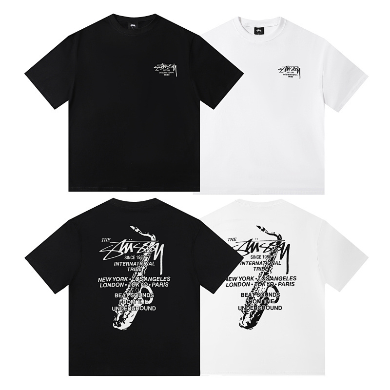 STUSSY ファッションストリートグラフィティTシャツ