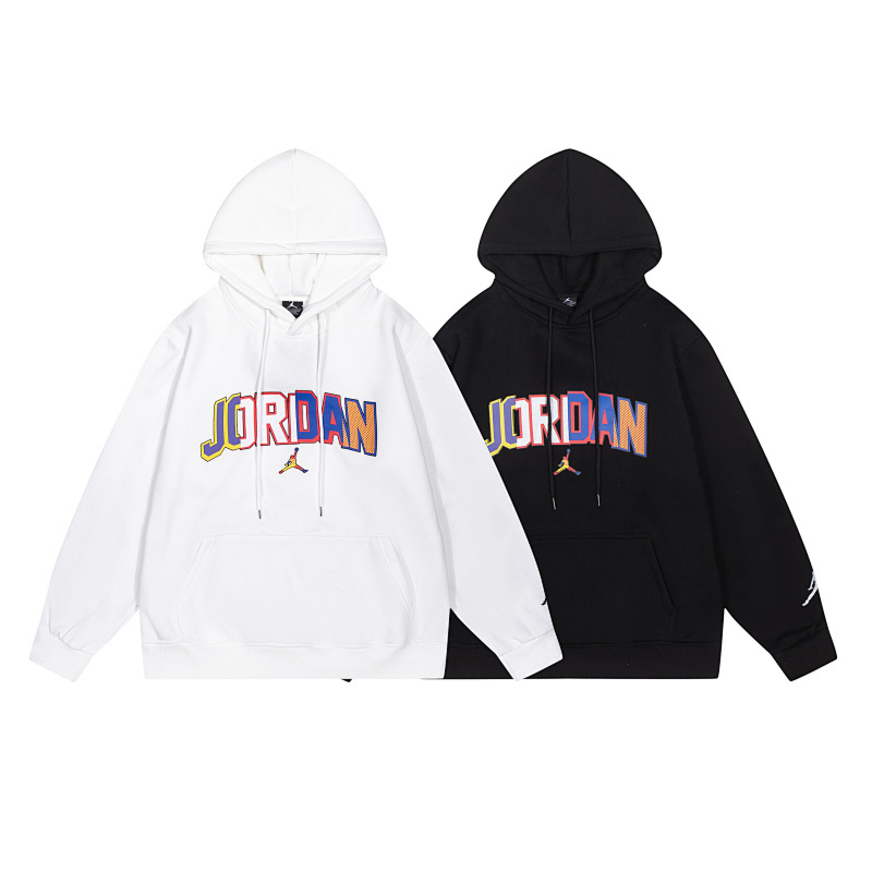 AIR JORDAN カラフルなプリントのコットン製フード付きスウェットシャツ