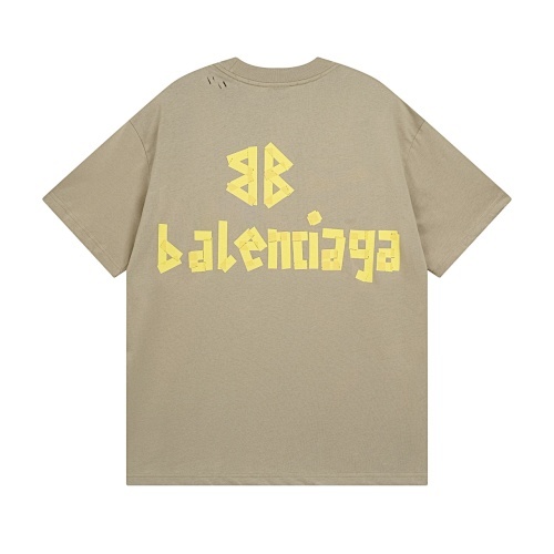 Balenciaga24SS テープシリーズプリント ウォッシュ加工半袖 T シャツ