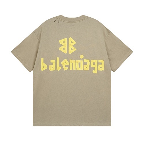 Balenciaga24SS テープシリーズプリント ウォッシュ加工半袖 T シャツ