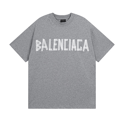 Balenciaga24SS テープシリーズプリント ウォッシュ加工半袖 T シャツ