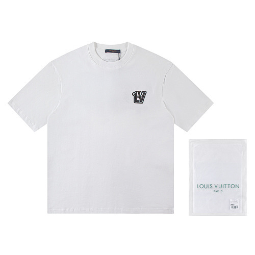 LOUIS VUITTON 刺繍入りレタークルーネックTシャツ