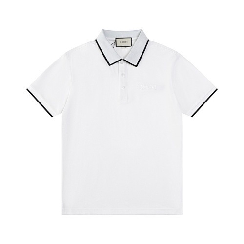 GUCCI シンプルでスタイリッシュな純綿ポロシャツ