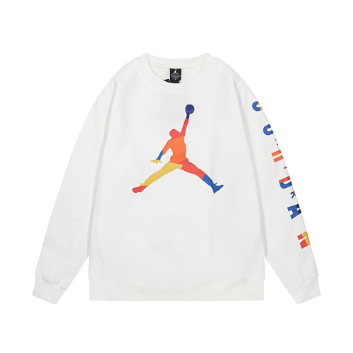 AIR JORDAN カラープリントのカジュアルクルーネック スウェットシャツ