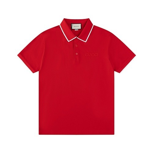GUCCI シンプルでスタイリッシュな純綿ポロシャツ