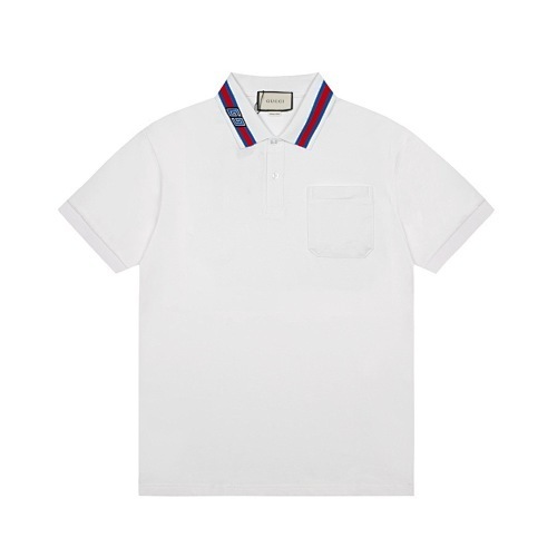 GUCCI シンプルでスタイリッシュな純綿ポロシャツ