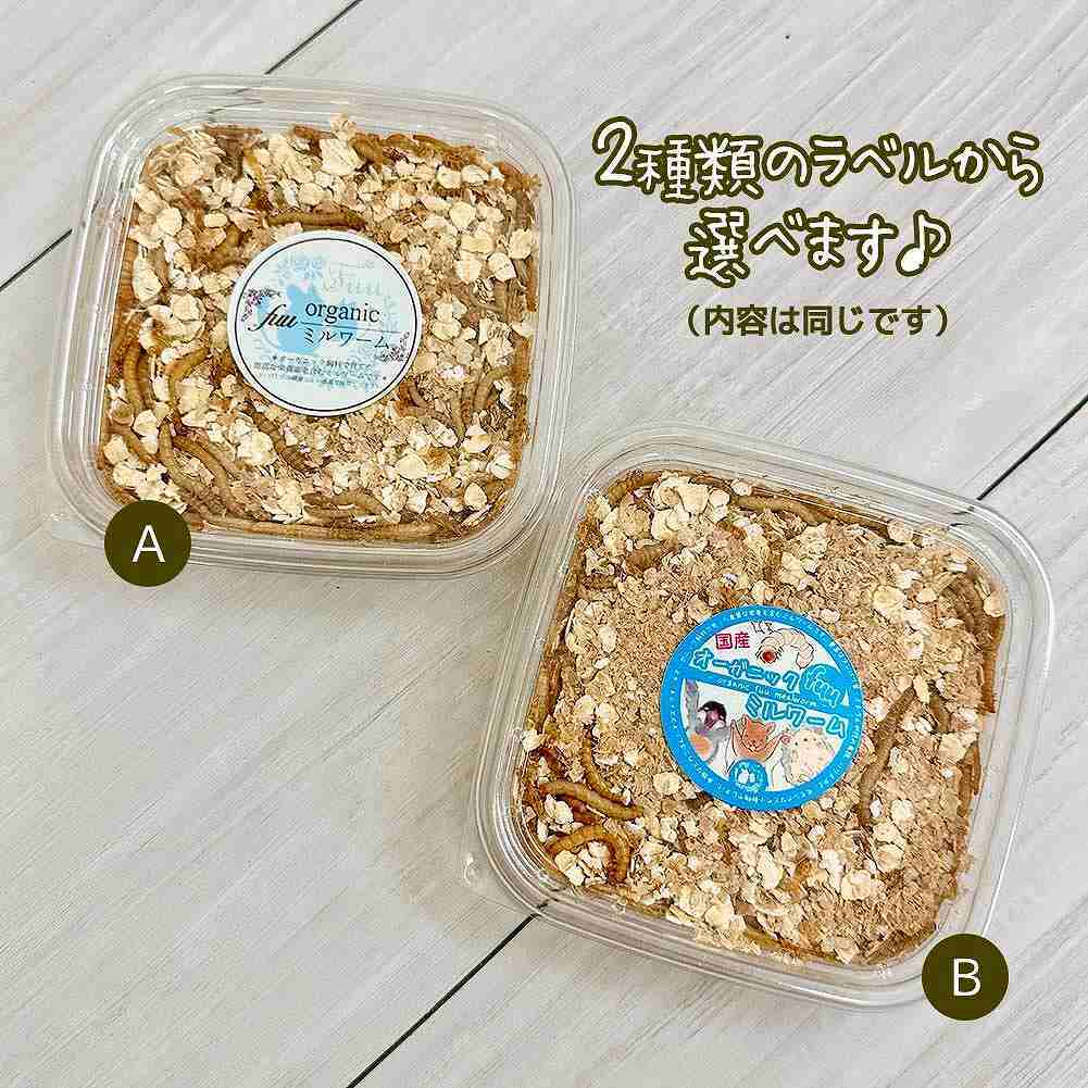 fuu うまうまセレクション オーガニックfuuミルワーム 小カップ 35匹入り