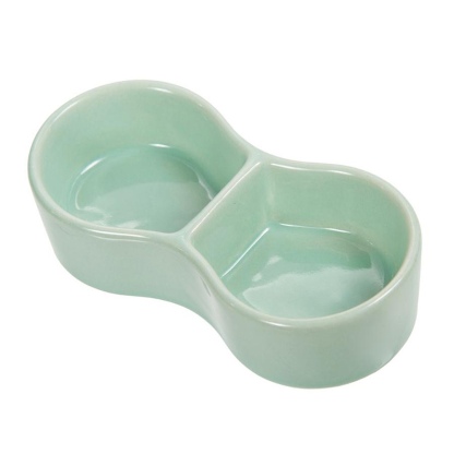 fuu 鳥・小動物の陶器のエサ入れ セパレート