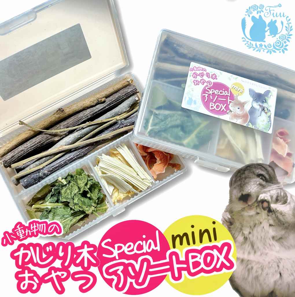fuu うまうまセレクション 小動物のかじり木・おやつ SpecialアソートBOX mini