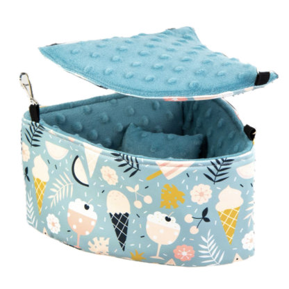 fuu 鳥・小動物の角に吊るせるベッド＆ハンモック 小サイズ 16×22×11cm