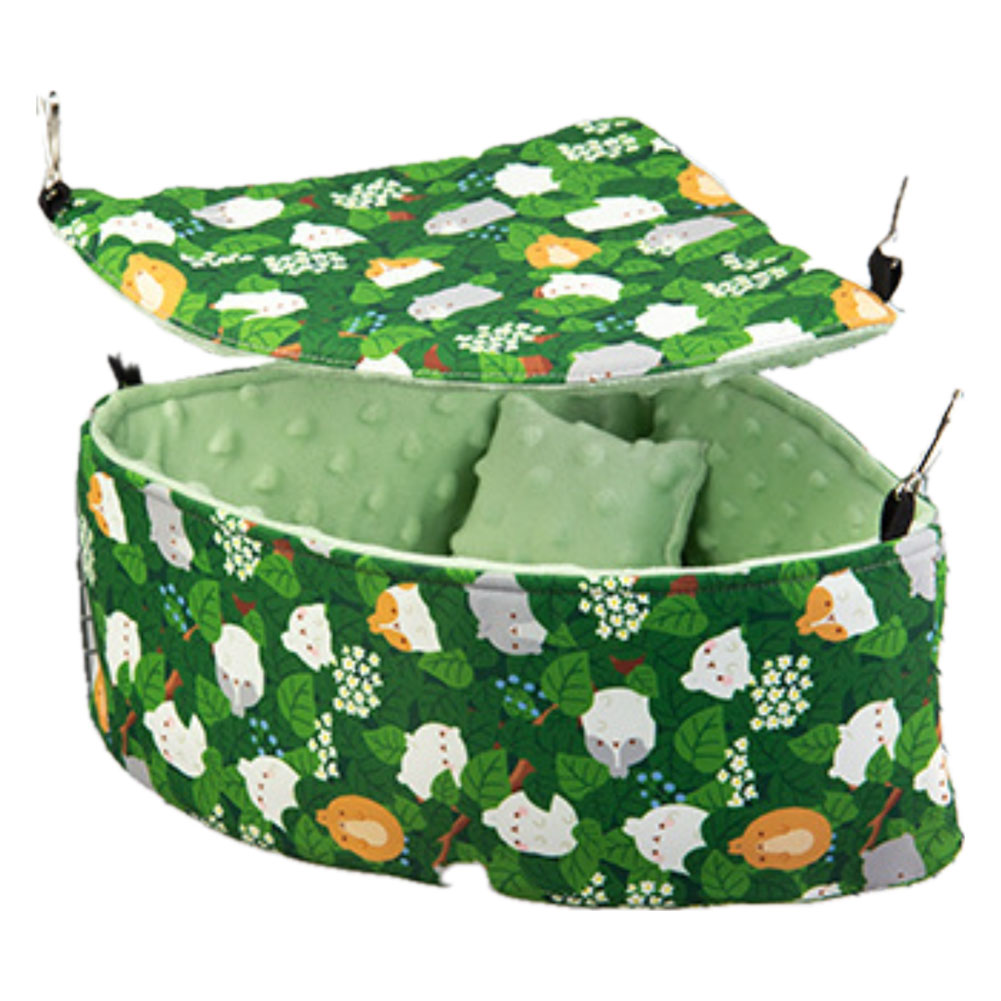 fuu 鳥・小動物の角に吊るせるベッド＆ハンモック 小サイズ 16×22×11cm