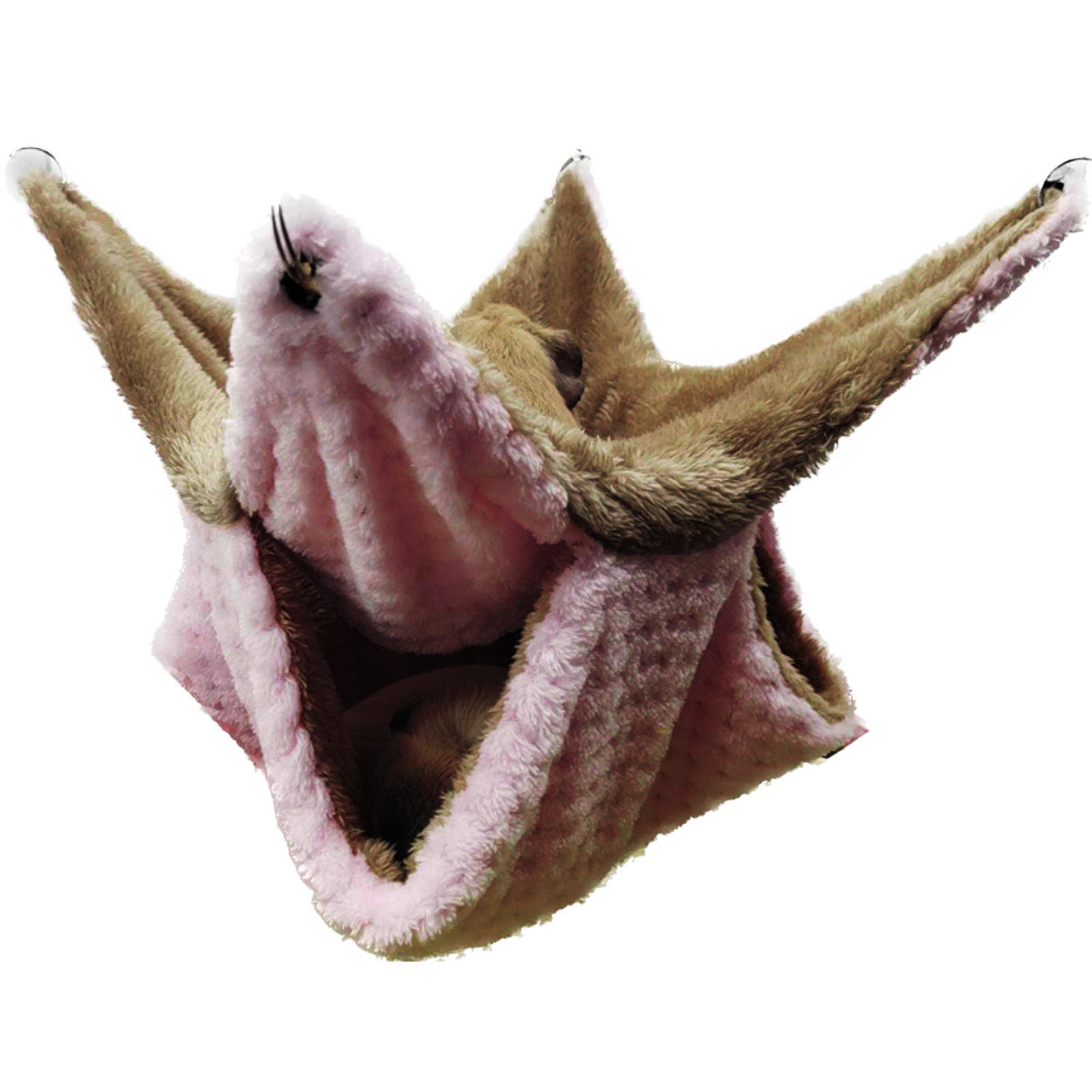 fuu 鳥・小動物のふわもこテントハンモック Sサイズ 20×20cm