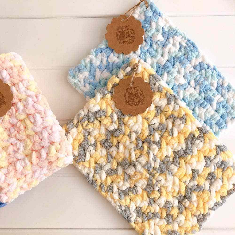 fuu 小動物用 ふわふわ手編みハンモック カラーランダム