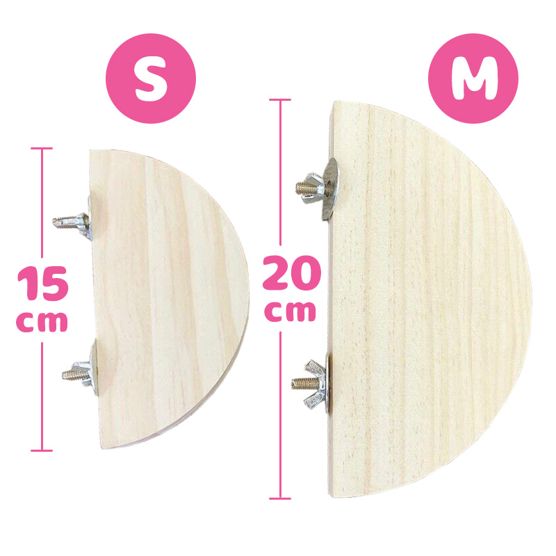 fuu 木製ステージ 半円型 Sサイズ 固定具付き