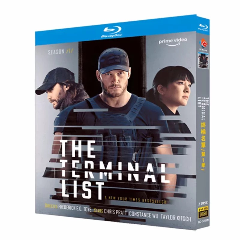 海外ドラマ「ターミナル・リスト」ブルーレイ Blu-ray　日本語吹替あり　クリス・プラット, コンスタンス・ウー 全話 海外盤