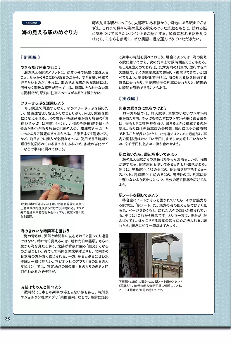 海の見える駅 写真集 表紙