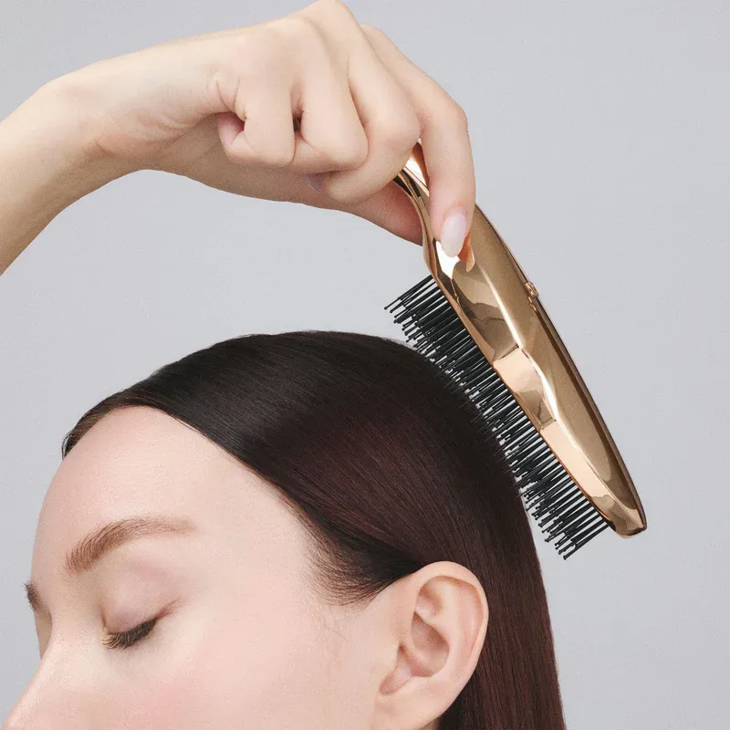 HAIRSTAR イオンスターブラシ クロームブラックPRO