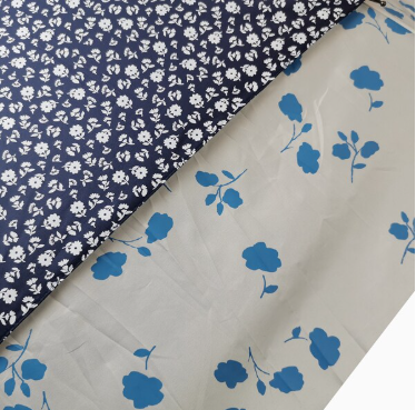 世界初の新機構　最強晴雨兼用トランスフォーム傘　フラワー＆フラワー　紺　27025NV