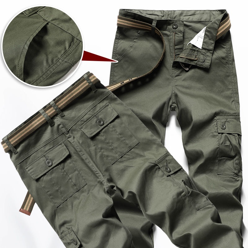 Men’s Practical Utility Cargo Trousers – Pack of 2