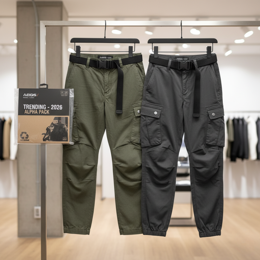 AlphaTrend Tactical Cargo Joggers Pack of 2
