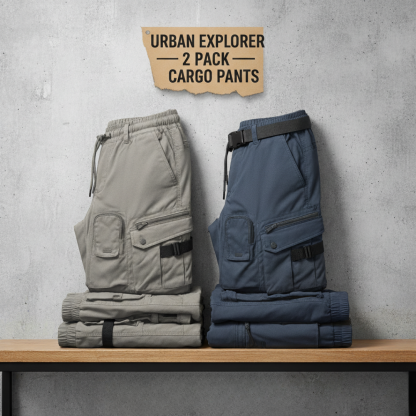 CityRover Explorer Cargo Pants Pack of 2